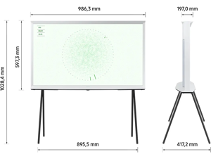 Samsung, The Serif, 43, 43LS01D, Wit